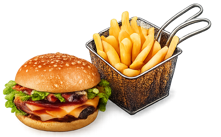 Burger and Fries