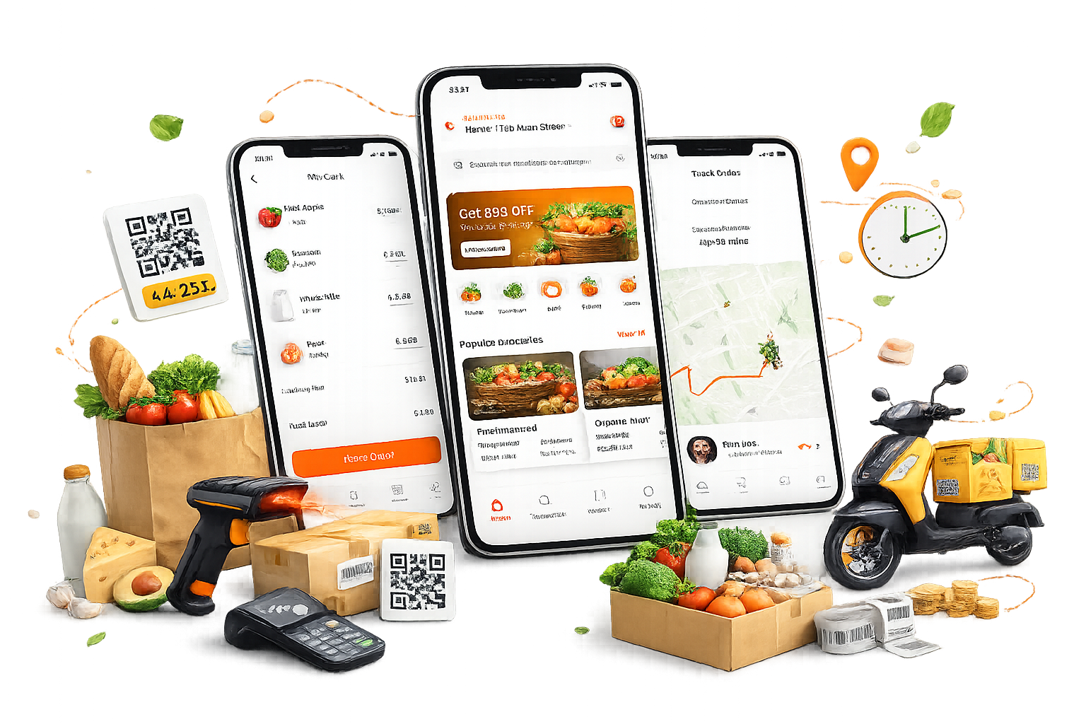 AI Powered Grocery Management Software Dashboard