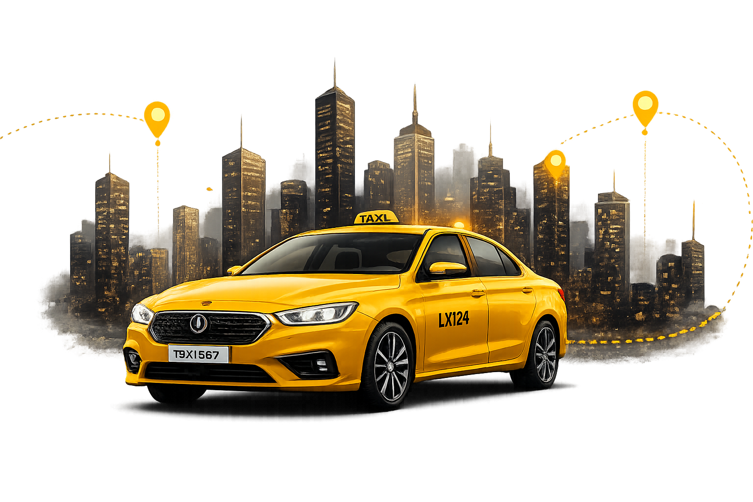 AI Powered Taxi Booking Software Dashboard