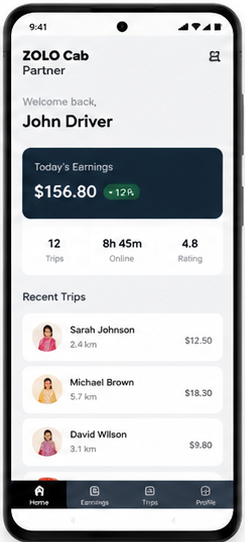 Zolo Cab Partner App
