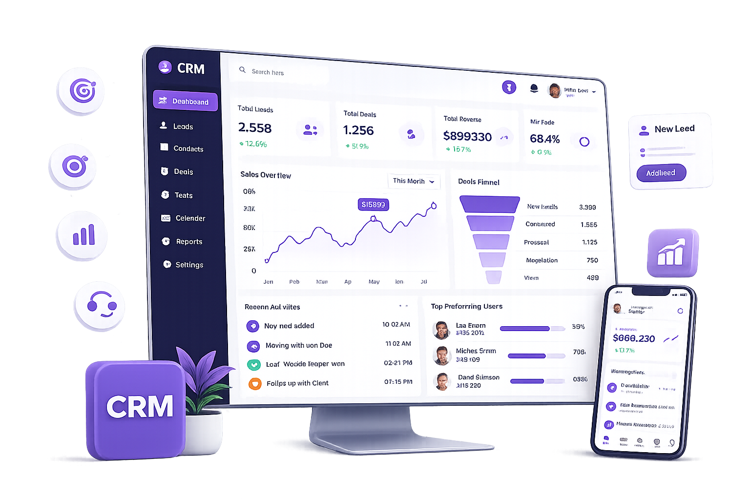 CRM Software Dashboard