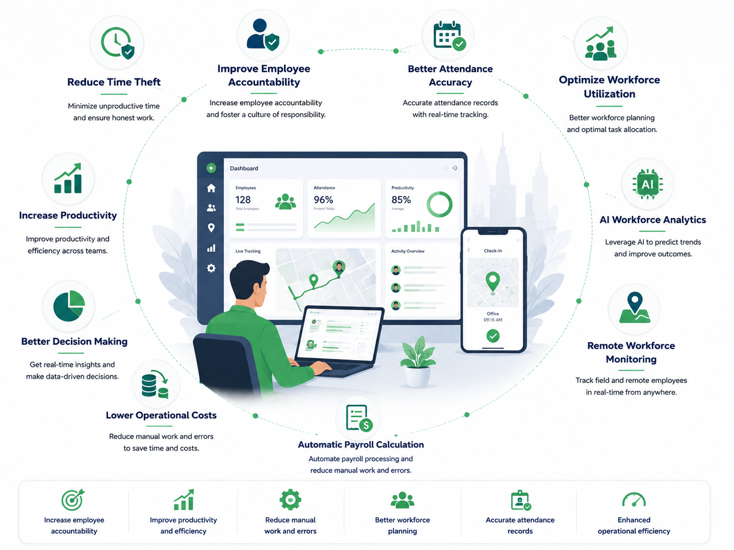 Employee Tracking Software Dashboard