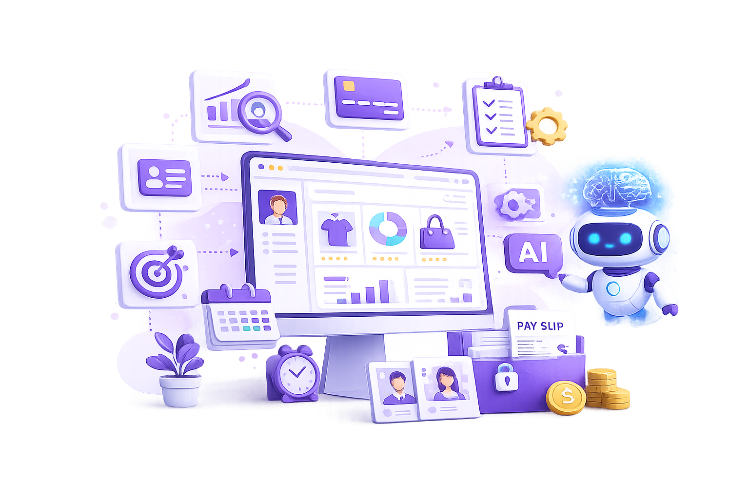 AI Powered HRMS Software developed by Devlok Technologies